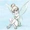 Disney Tinker Bell Sketch Art Xbox 360 (Includes HDD) Skin